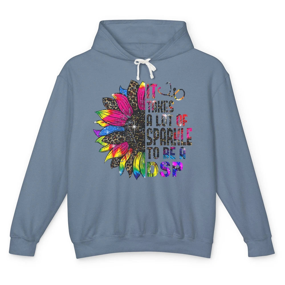 Sunflower DSP Take Sparkle To Be Direct Support Professional Unisex Lightweight Hoodie