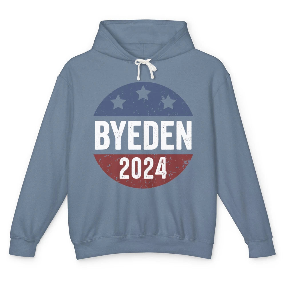 Bye Den 2024 Byeden Button Funny Anti Joe Biden Vote Trump Unisex Lightweight Hoodie