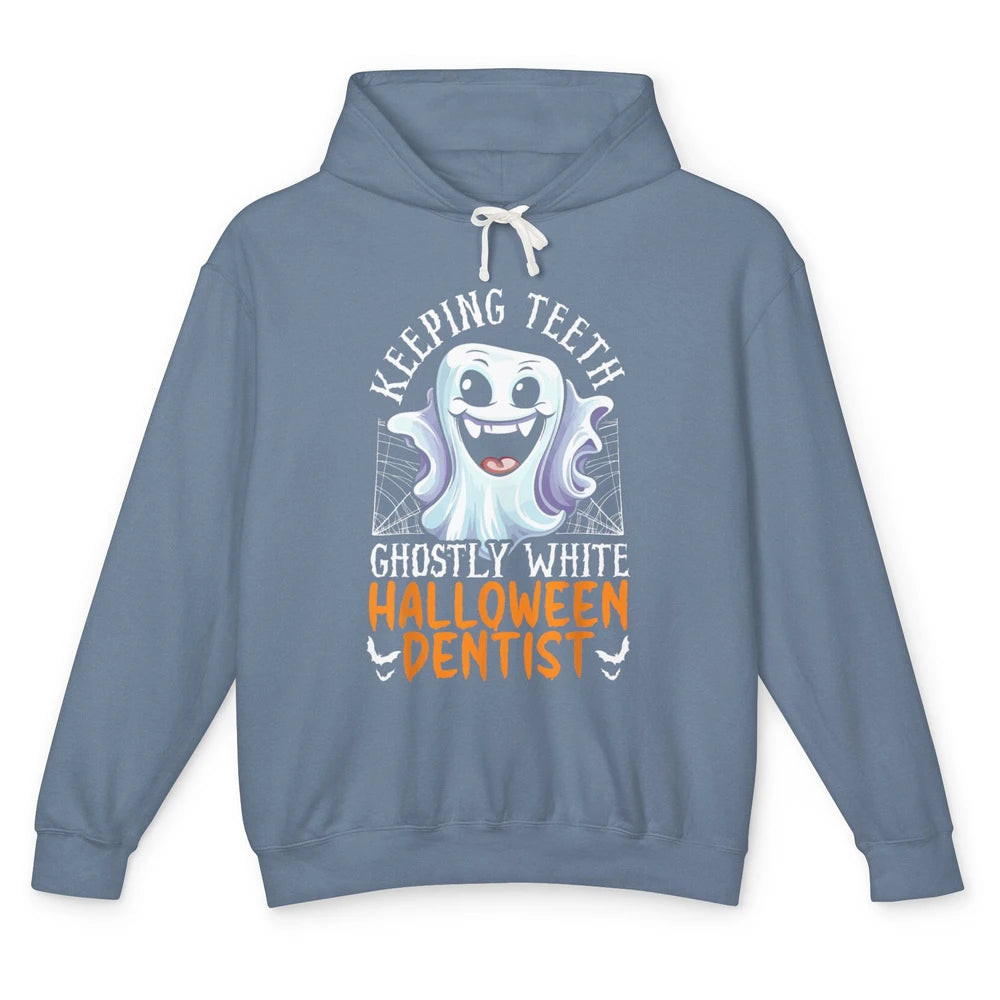 Dental Boo Crew Halloween Spooky Season Ghost Dentist Tooth Unisex Lightweight Hoodie