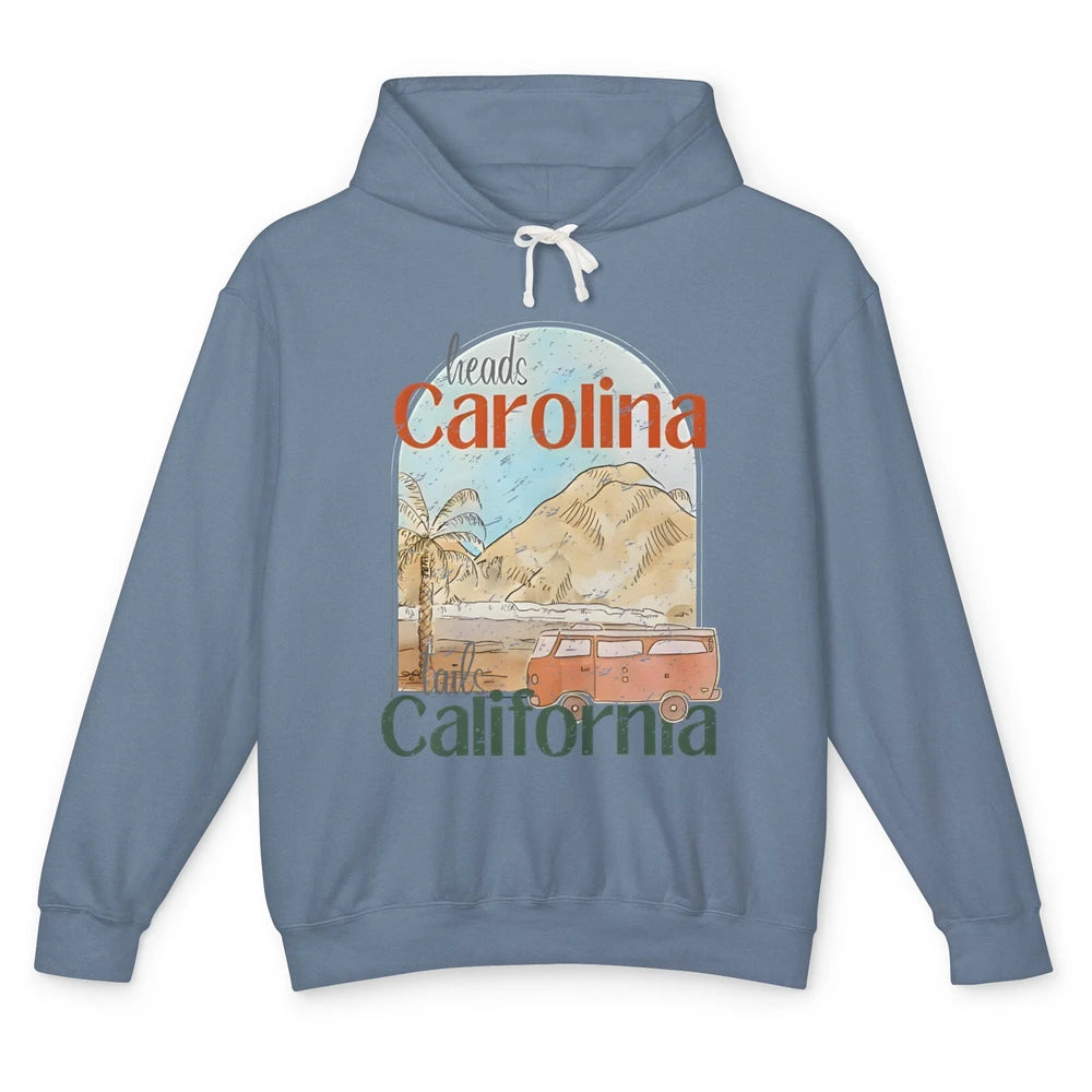 Retro Heads Carolina Tails California Western Country Summer Unisex Lightweight Hoodie