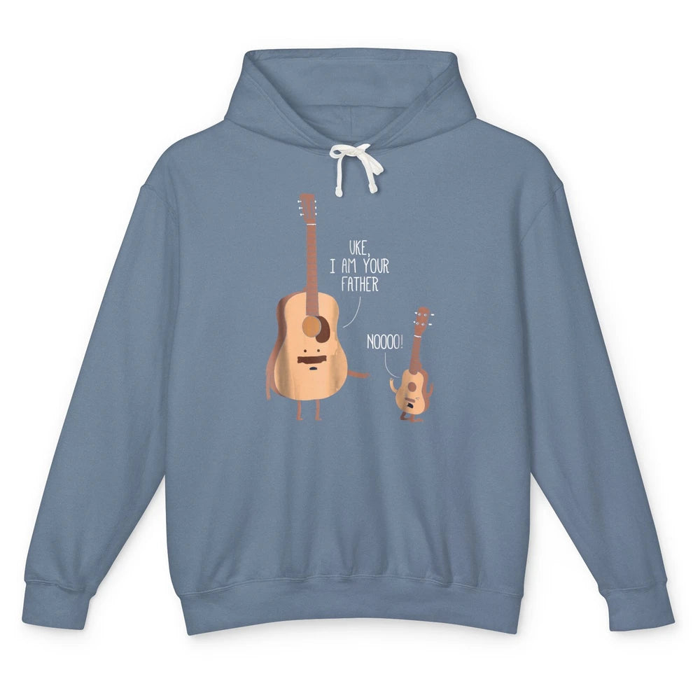 Funny Ukulele Im Your Father Guitar Guitarist Music Joke Pun Unisex Lightweight Hoodie