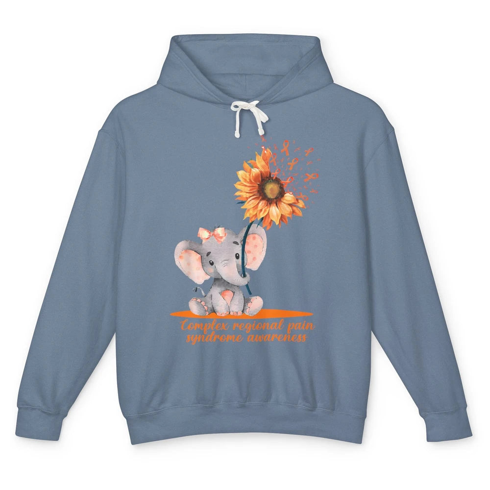 Complex Regional Pain Syndrome Sunflower Baby Elephant CRPS Unisex Lightweight Hoodie