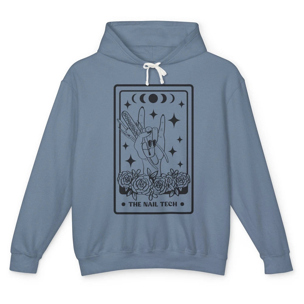 The Nail Tech Tarot Card Beautician Nail Boss Cosmetology Unisex Lightweight Hoodie