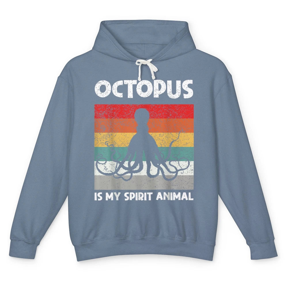 Funny Octopus My Spirit Animal Kraken Sea Marine Creature Unisex Lightweight Hoodie