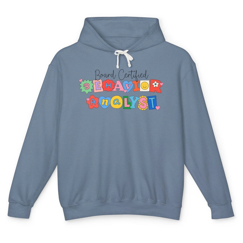 Board Certified Behavior Analyst BCBA Symbols ABA Therapist Unisex Lightweight Hoodie