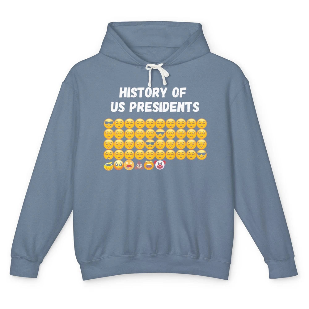 History Of Us Presidents Pro Trump Anti Biden Trump 2024 Unisex Lightweight Hoodie