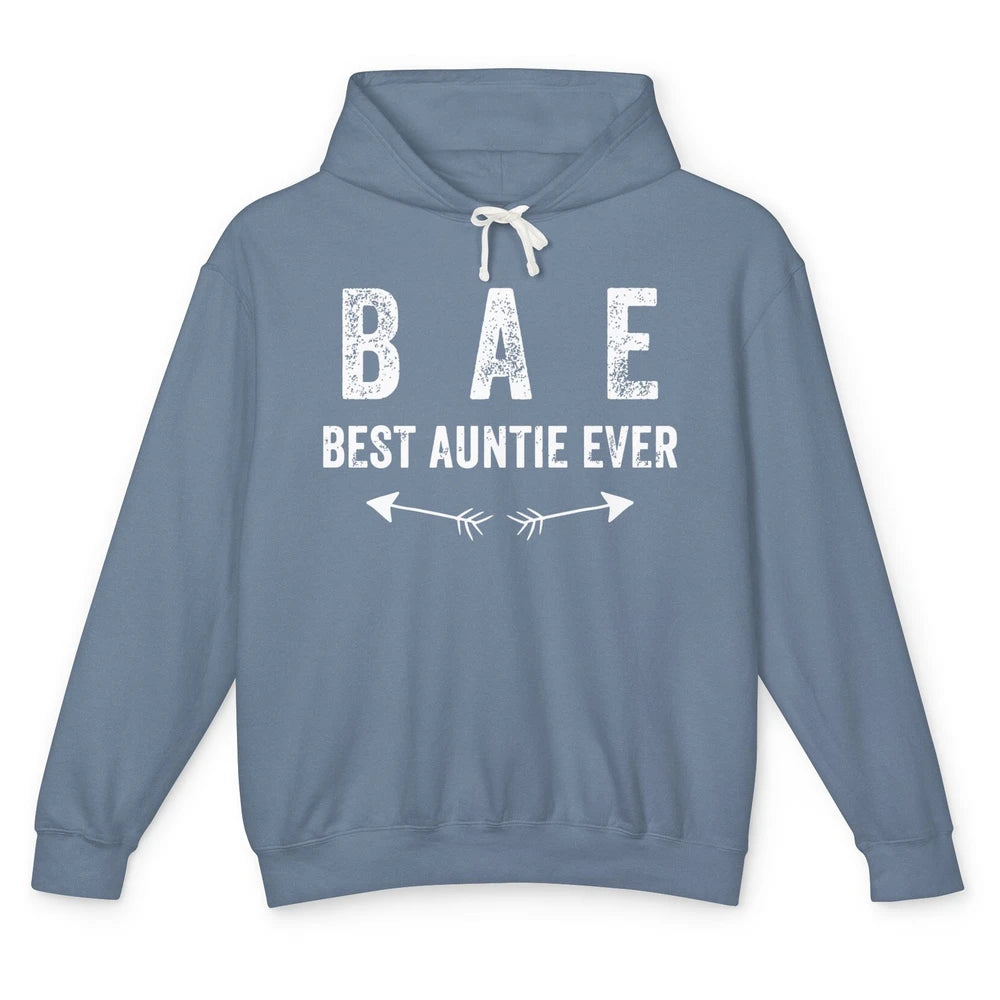 Retro Funny Best Auntie Ever BAE Sisters Aunts Gift Unisex Lightweight Hoodie