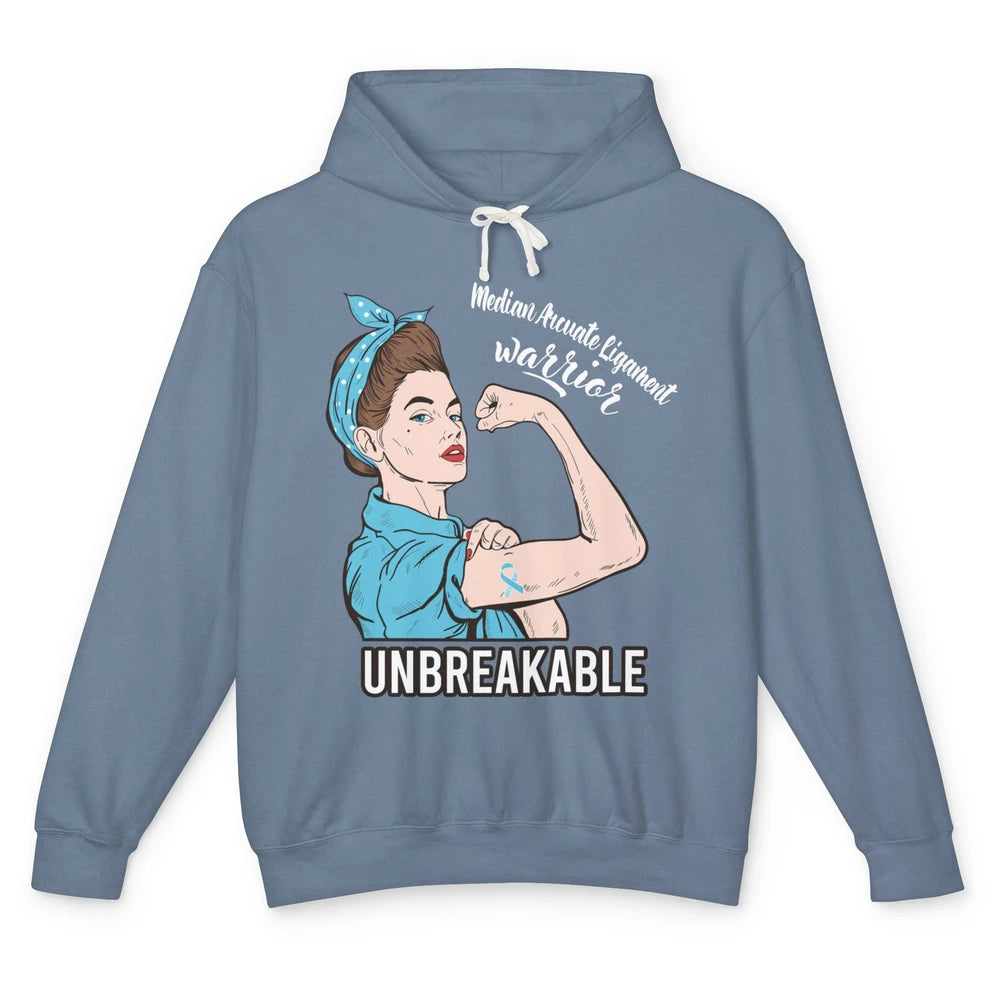 Median Arcuate Ligament Syndrome Strong Woman Unbreakable Unisex Lightweight Hoodie