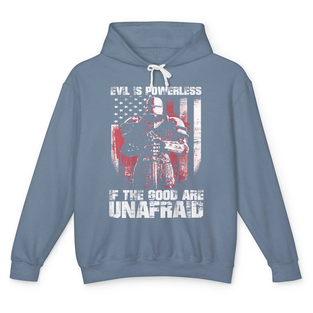 Knight Templar Evil Good Unafraid Crusader Flag God Warrior Unisex Lightweight Hoodie