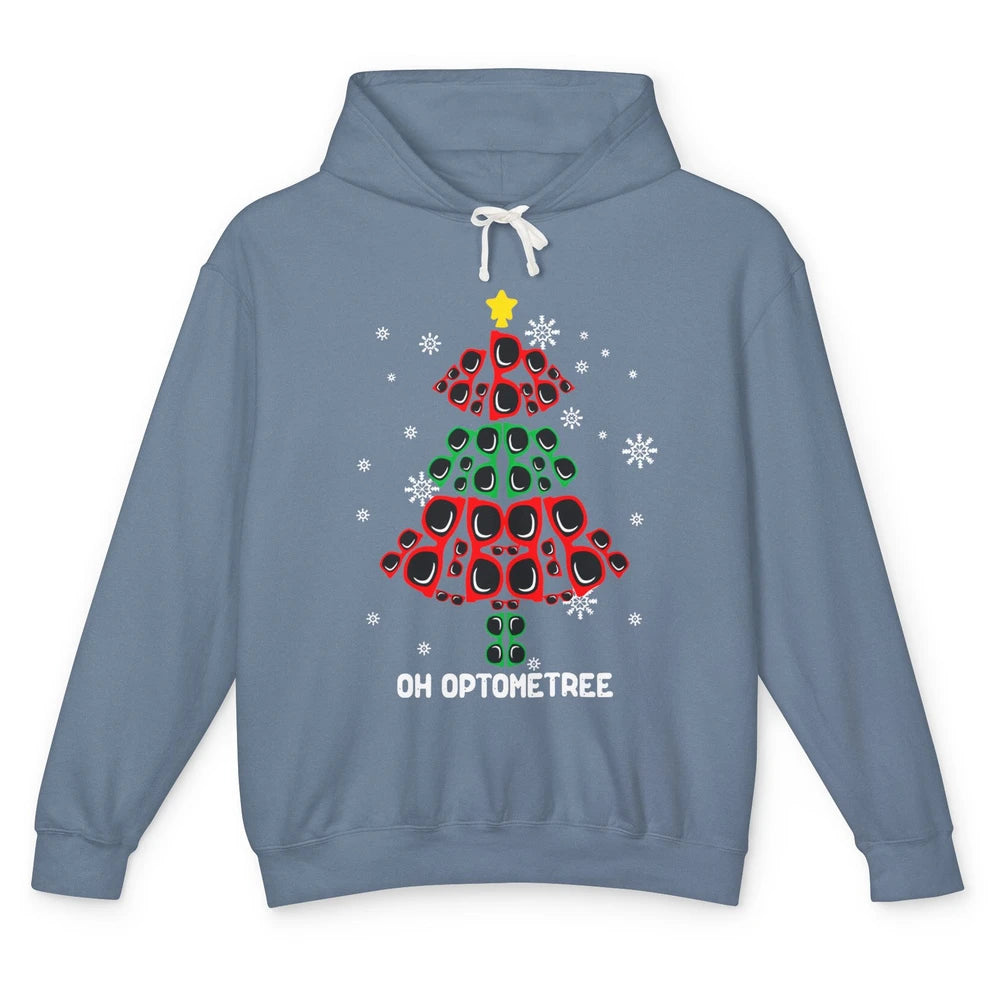 Glasses Christmas Tree Oh Optometree Optometry Optician Gift Unisex Lightweight Hoodie