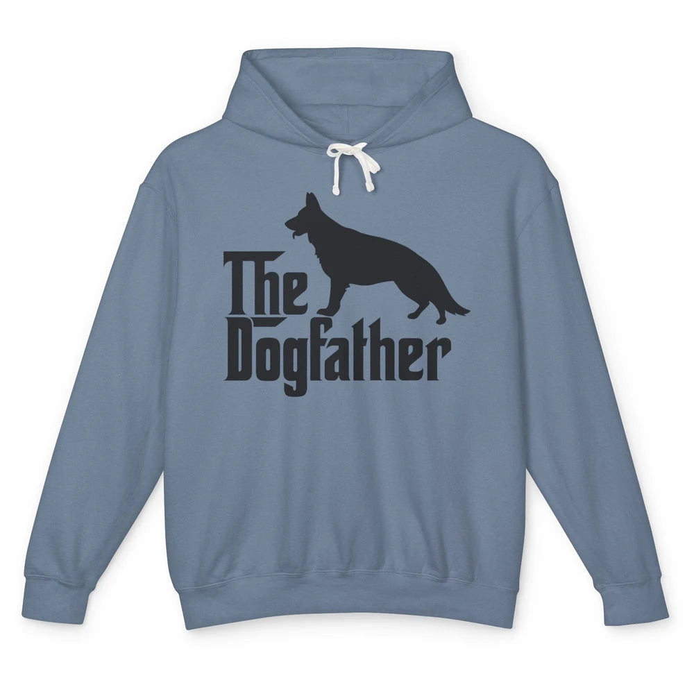 The Dogfather German Shepherd Funny Dog Dad Father Day Unisex Lightweight Hoodie