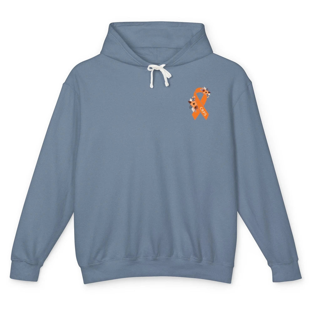 Complex Regional Pain Syndrome Awareness CRPS Orange Ribbon Unisex Lightweight Hoodie