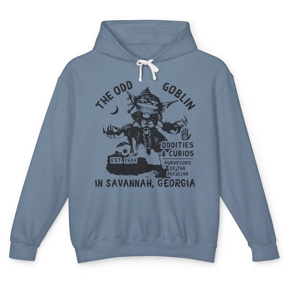 Vintage The Odd Goblin Est 1984 Oddities Savannah Georgia Unisex Lightweight Hoodie