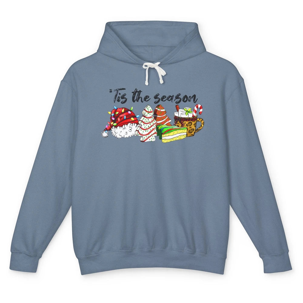 Funny Christmas Tree Tis The Season Cakes Parody Baking Gift Unisex Lightweight Hoodie