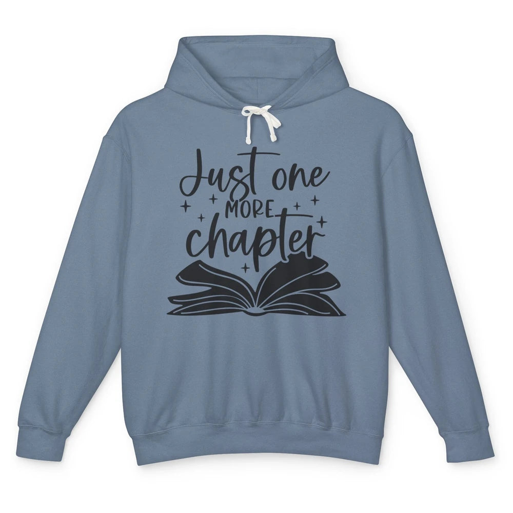 Funny Book Lovers Just One More Chapter Librarian Reading Unisex Lightweight Hoodie