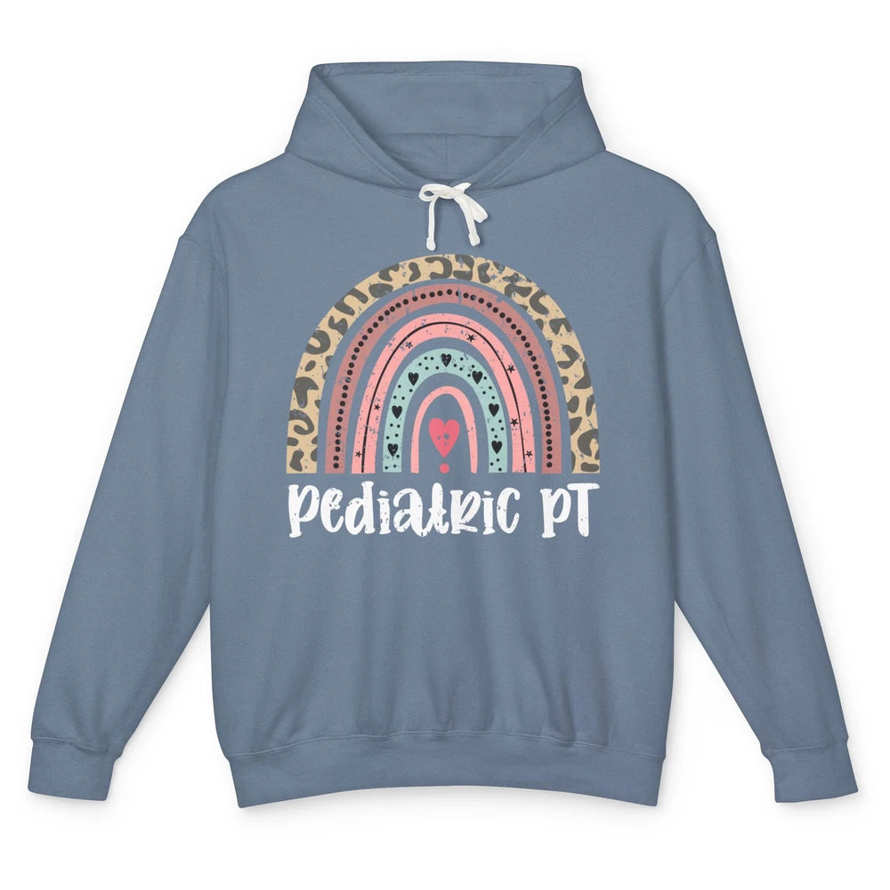 Retro Pediatric Physical Therapy Rainbow Physical Therapist Unisex Lightweight Hoodie