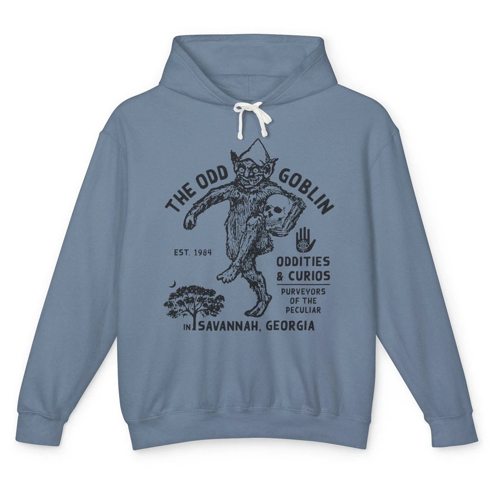 Vintage The Odd Goblin Est 1984 Oddities Savannah Georgia Unisex Lightweight Hoodie