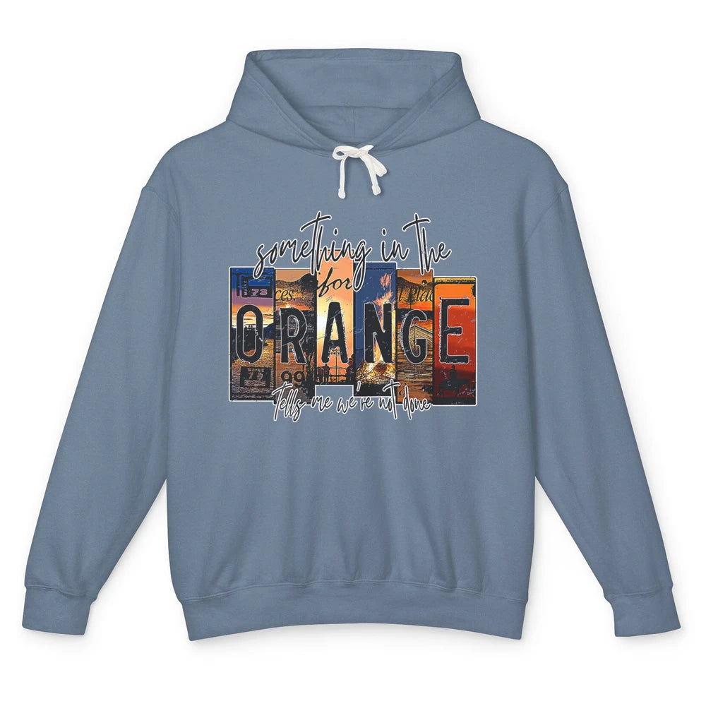 Retro Something In The Orange Vintage Western Country Rodeo Unisex Lightweight Hoodie