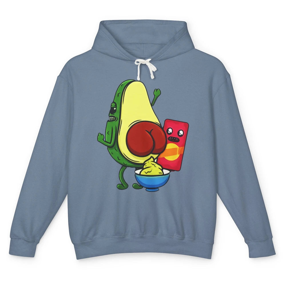 Funny Avocado Pun Wordplay Healthy Eating Habit Vegan Veggie Unisex Lightweight Hoodie