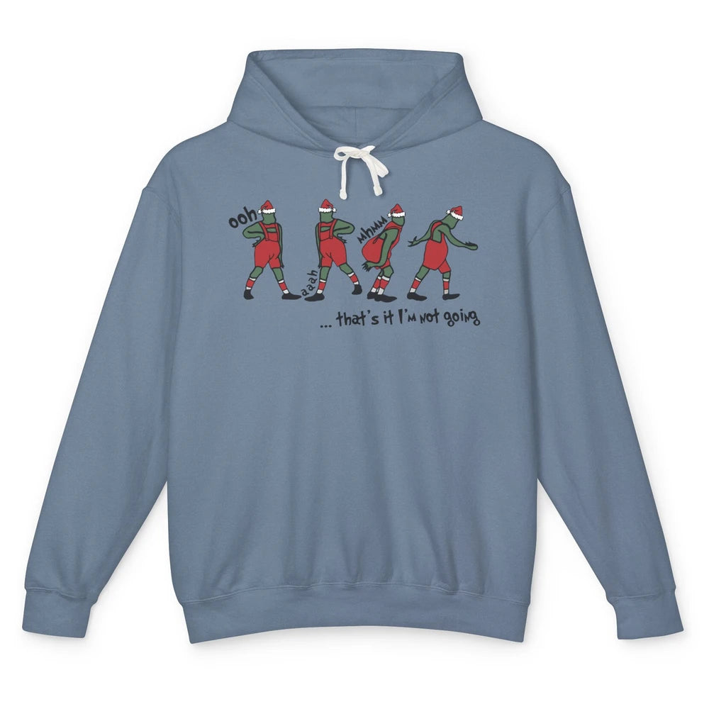 Funny Christmas Santa That's It I'm Not Going Winter Holiday Unisex Lightweight Hoodie