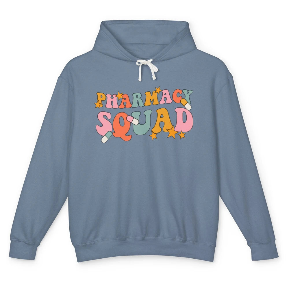 Pharmacy Squad Pharmacist Groovy Halloween Spooky Season Unisex Lightweight Hoodie