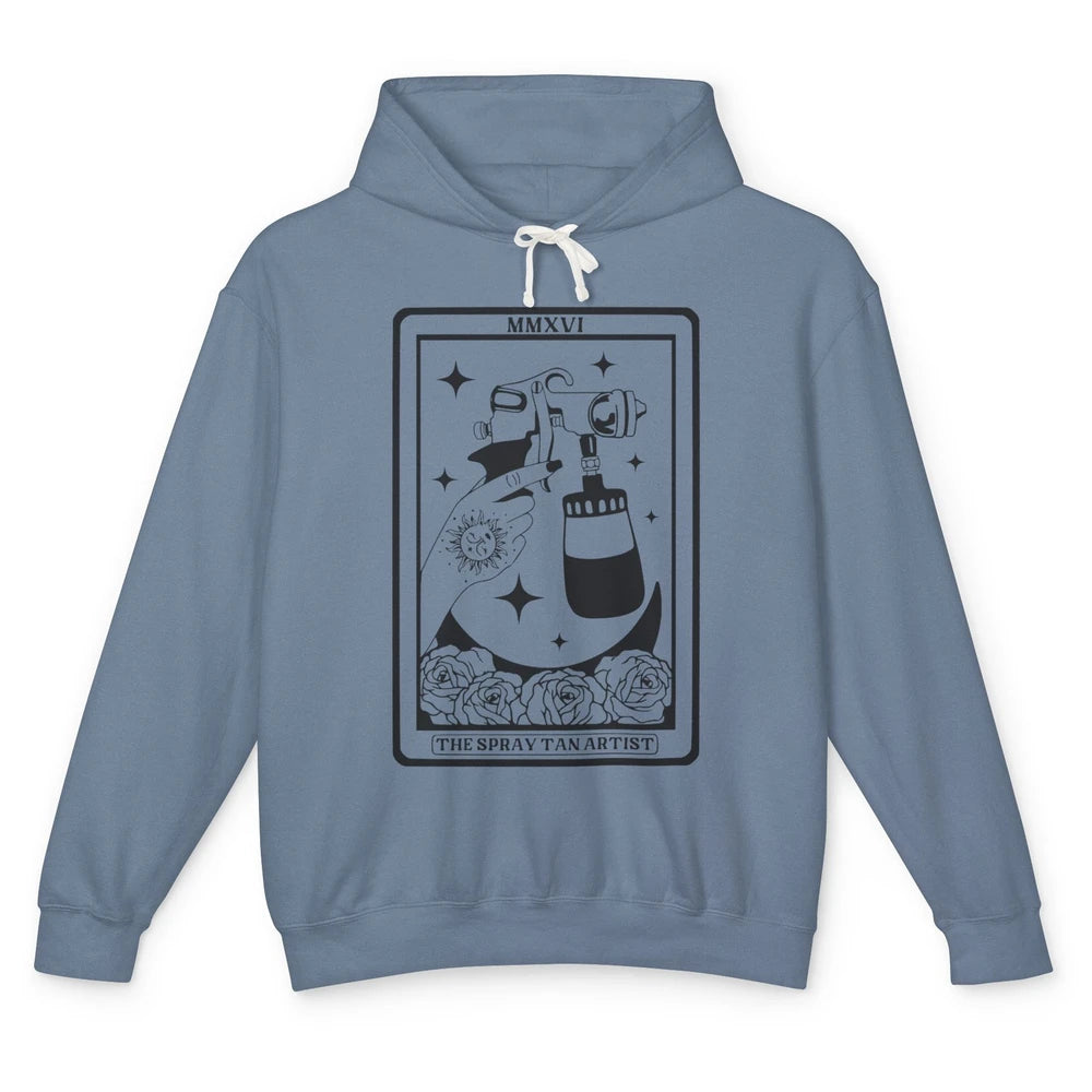 The Spray Tan Artist Tarot Card Beautician Spray Tan Tech Unisex Lightweight Hoodie