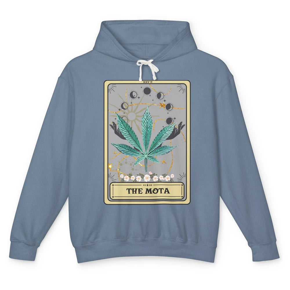 Vintage Weed The Mota Tarot Card Weed Cannabis Marijuana Unisex Lightweight Hoodie