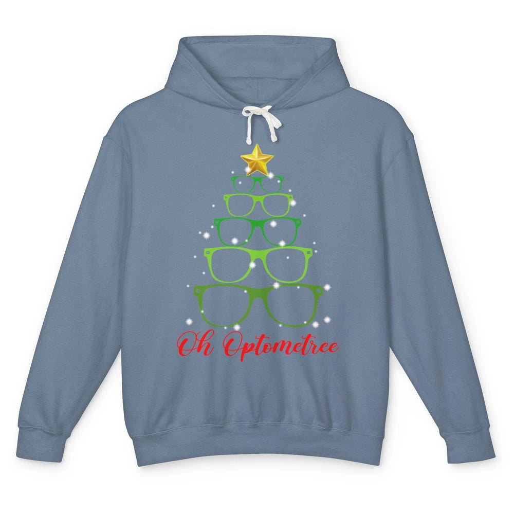 Glasses Christmas Tree Oh Optometree Optometry Optician Gift Unisex Lightweight Hoodie