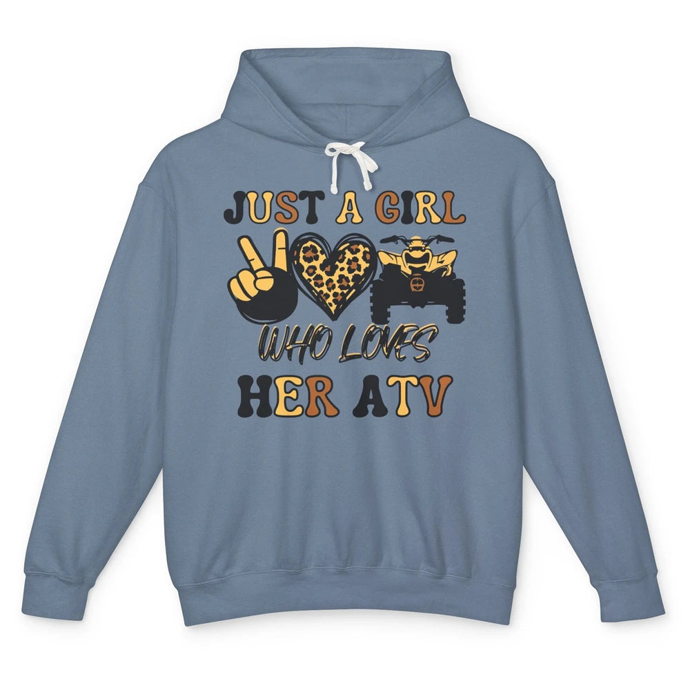 Just A Girl Who Loves Her ATV Riding Off Road SXS Life Unisex Lightweight Hoodie