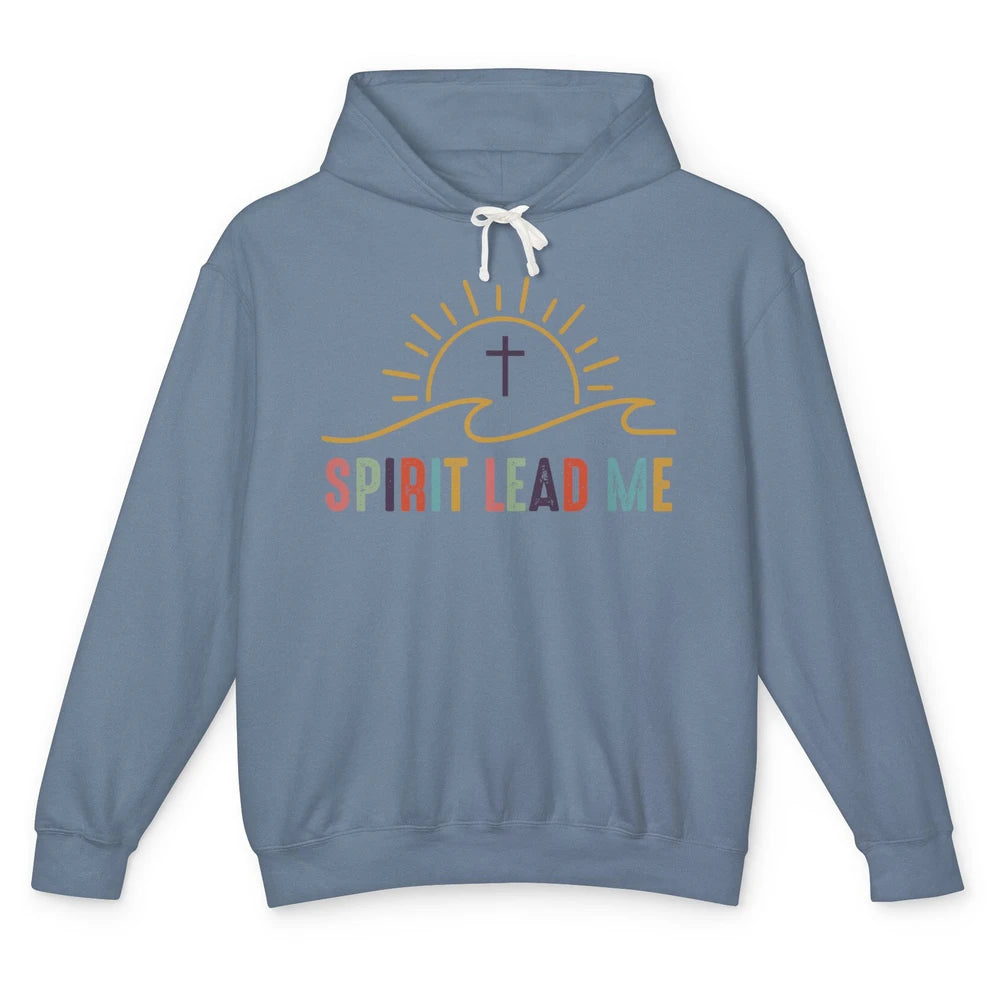 Spirit Religious Boho Christian Faith Jesus Inspirational Unisex Lightweight Hoodie