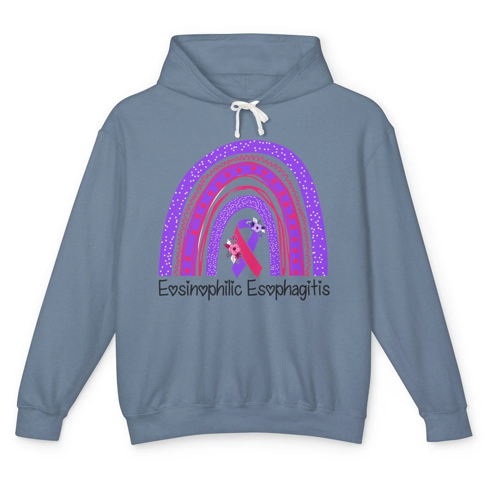 Eosinophilic Esophagitis Awareness Awareness EOE Rainbow Unisex Lightweight Hoodie