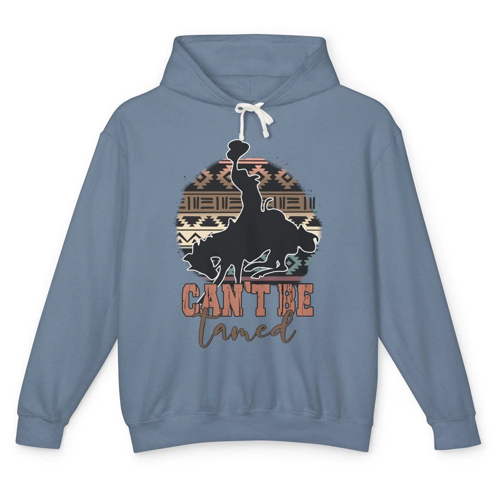 Can’t be Tamed Cowboy Saddle Horseback Western Country Unisex Lightweight Hoodie