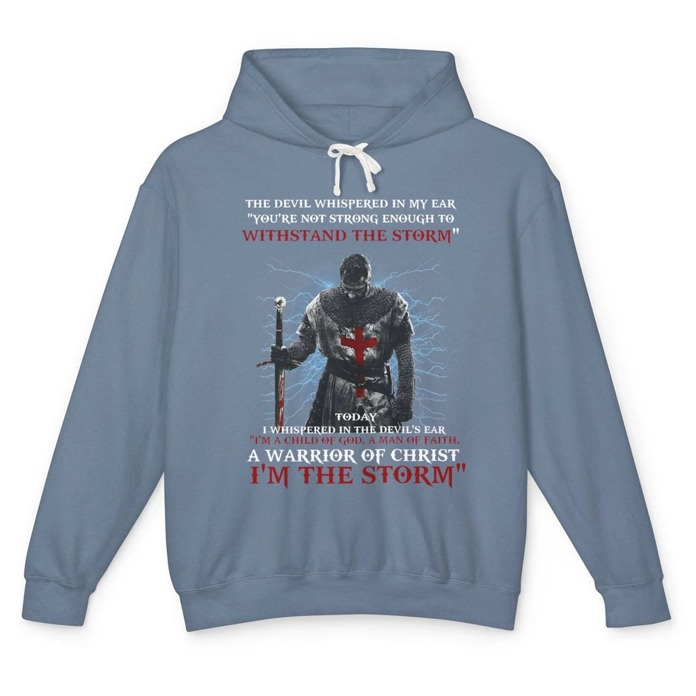 Jesus Cross Knight Templar Child Of God Man Of Faith Unisex Lightweight Hoodie