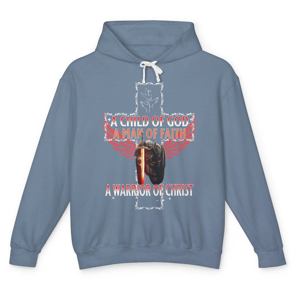 Knight Templar Kneel Before God Warrior Of Christ Jesus Son Unisex Lightweight Hoodie