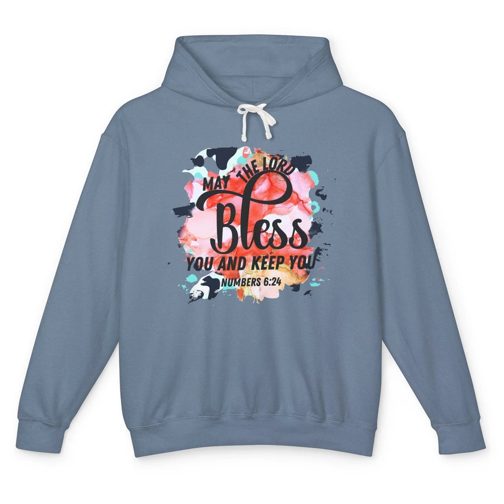 Christian May the Lord Bless You and Keep You Bible Verse Unisex Lightweight Hoodie