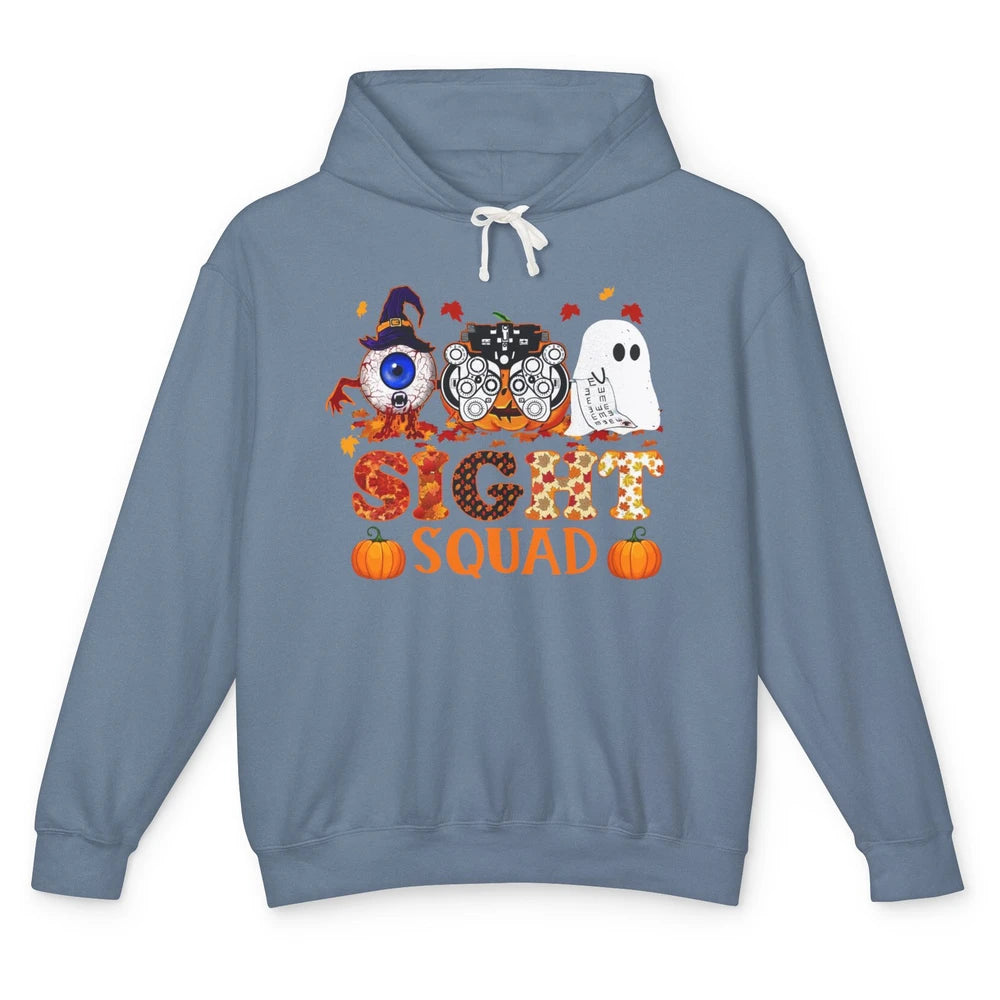 Optometrist Halloween Sight Squad Witch Pumpkin Optician Unisex Lightweight Hoodie