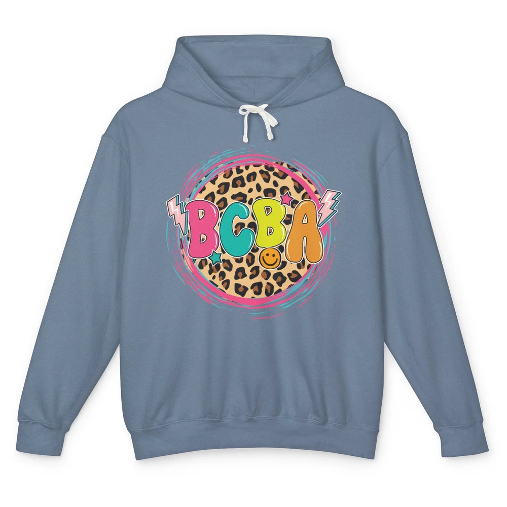 Board Certified Behavior Analyst BCBA Leopard ABA Therapist Unisex Lightweight Hoodie