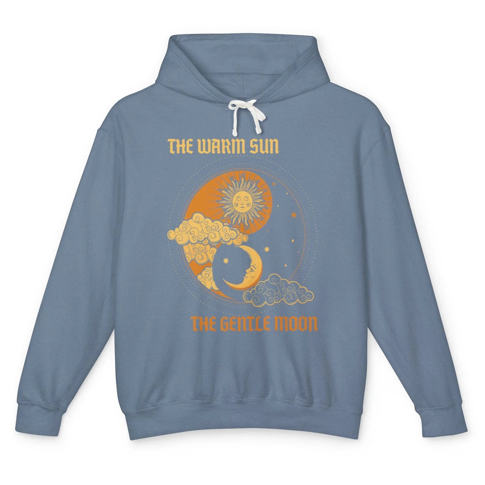 The Warm Sun The Gentle Moon Yin Yang Crescent Halloween Unisex Lightweight Hoodie