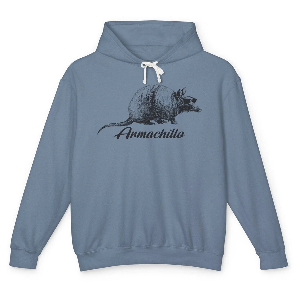 Funny Desert Armadillo Chill Armachillo Texas Western Animal Unisex Lightweight Hoodie