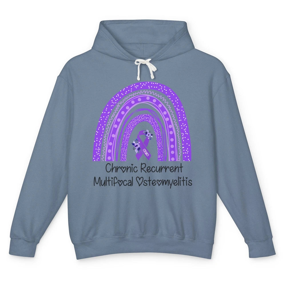 Chronic Recurrent Multifocal Osteomyelitis CRMO Rainbow Unisex Lightweight Hoodie