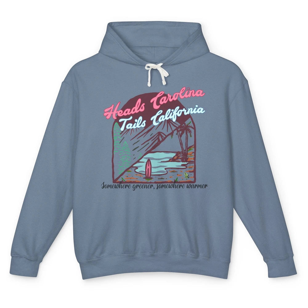 Heads Carolina Tail California Western Summer Beach Paradise Unisex Lightweight Hoodie