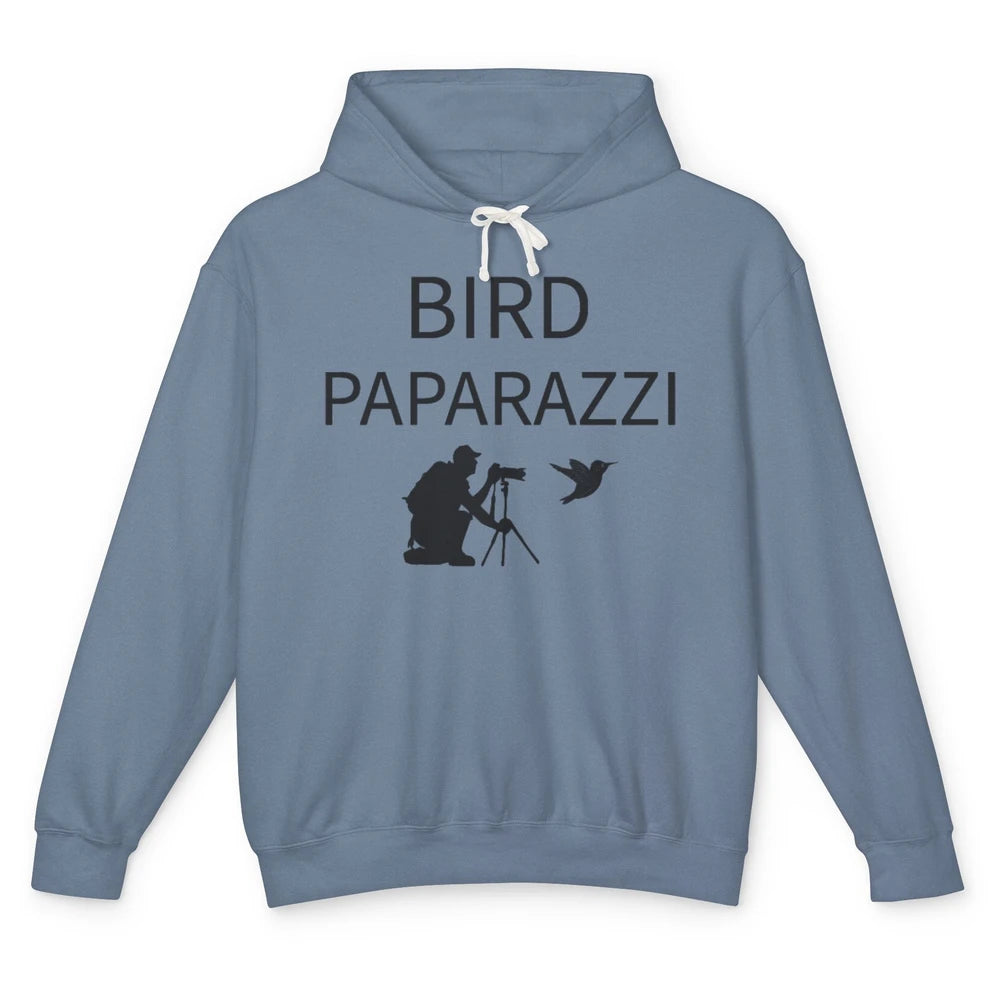 Birdwatching Funny Bird Paparazzi Birding Photography Bird Unisex Lightweight Hoodie