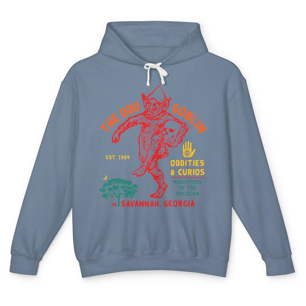 Vintage The Odd Goblin Est 1984 Oddities Savannah Georgia Unisex Lightweight Hoodie