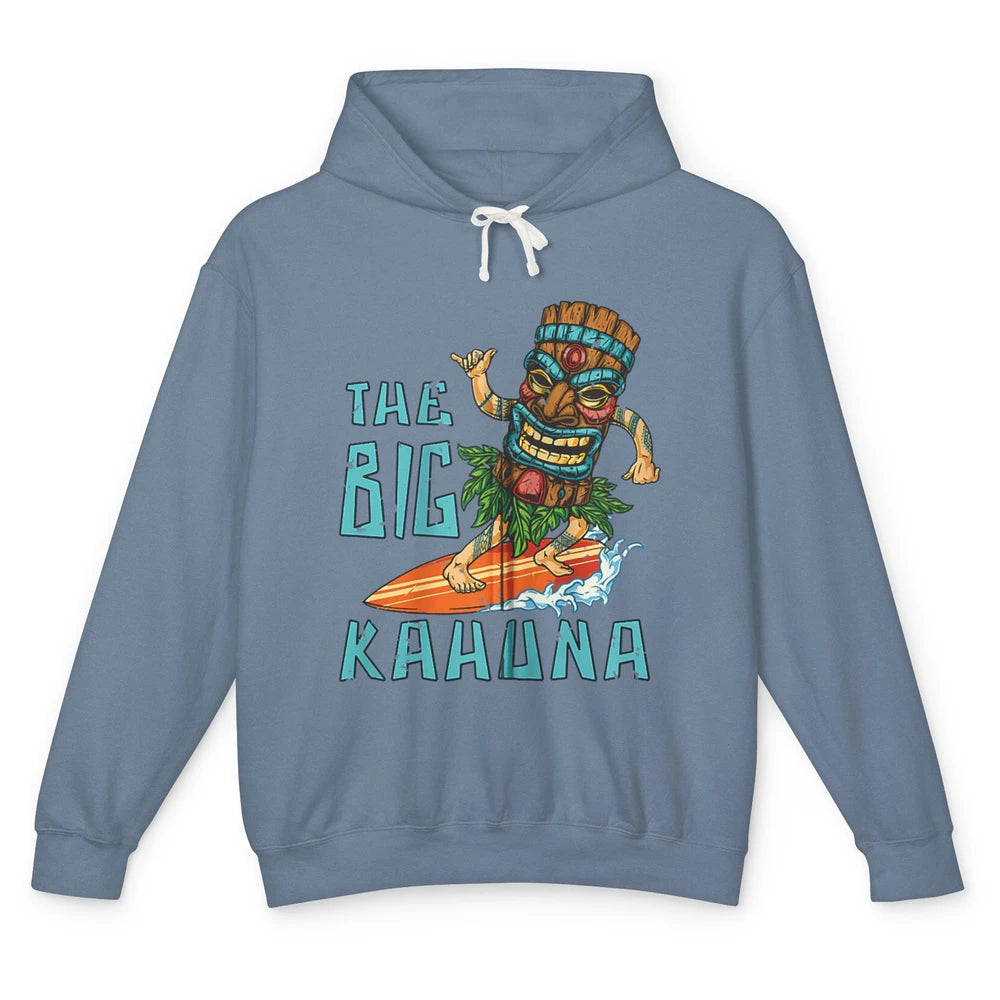 Tiki Big Kahuna Surfer Tropical Hawaii Aloha Paradise Beach Unisex Lightweight Hoodie