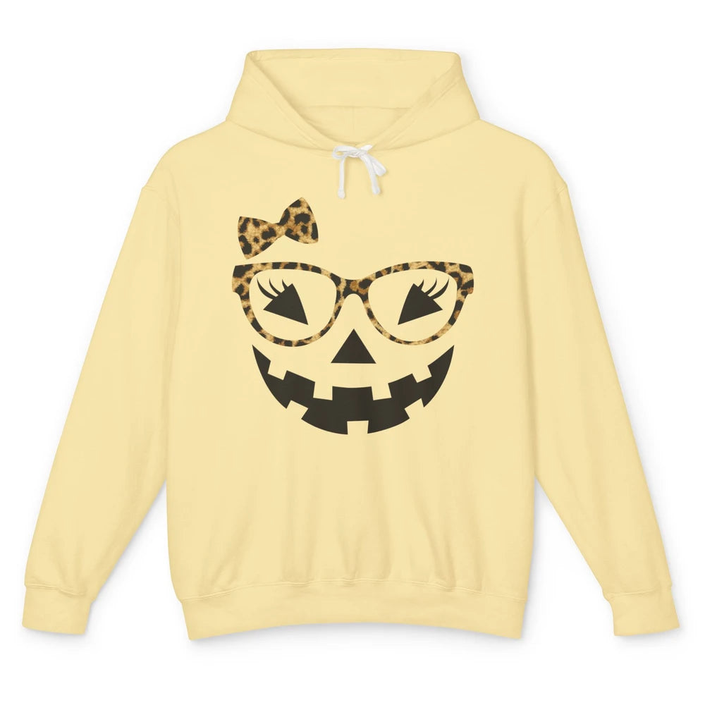 Funny Optometrist Eyeglasses Pumpkin Halloween Girl Costume Unisex Lightweight Hoodie