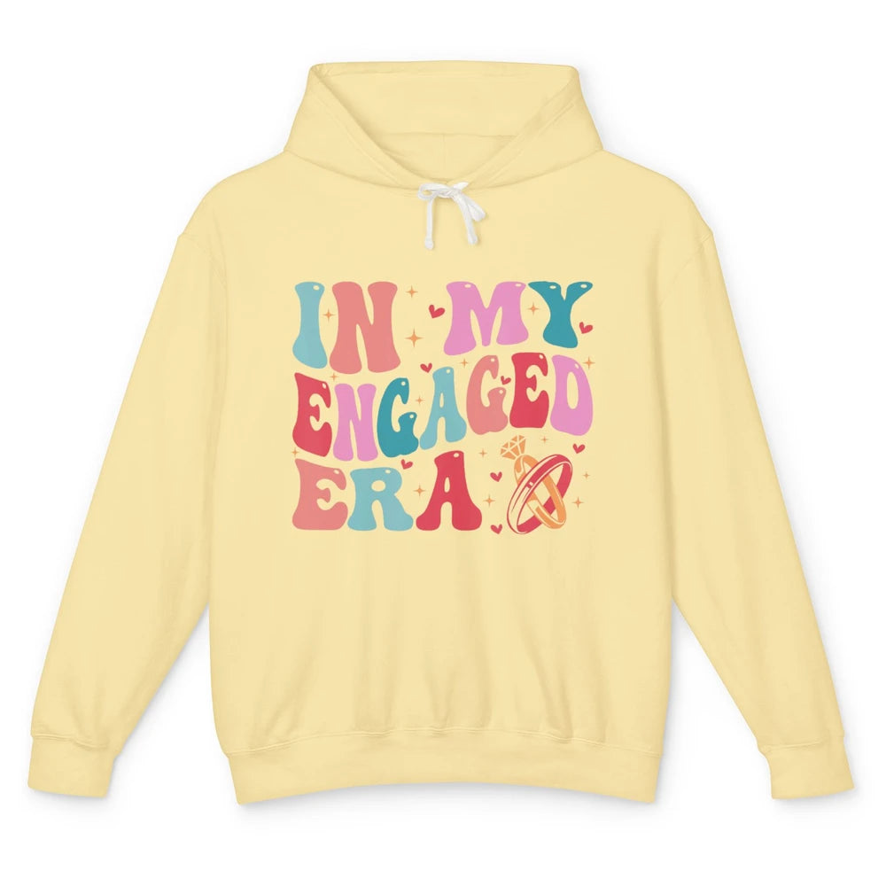 In My Engaged Era Boho Groovy Bridal Shower Party Wedding Unisex Lightweight Hoodie