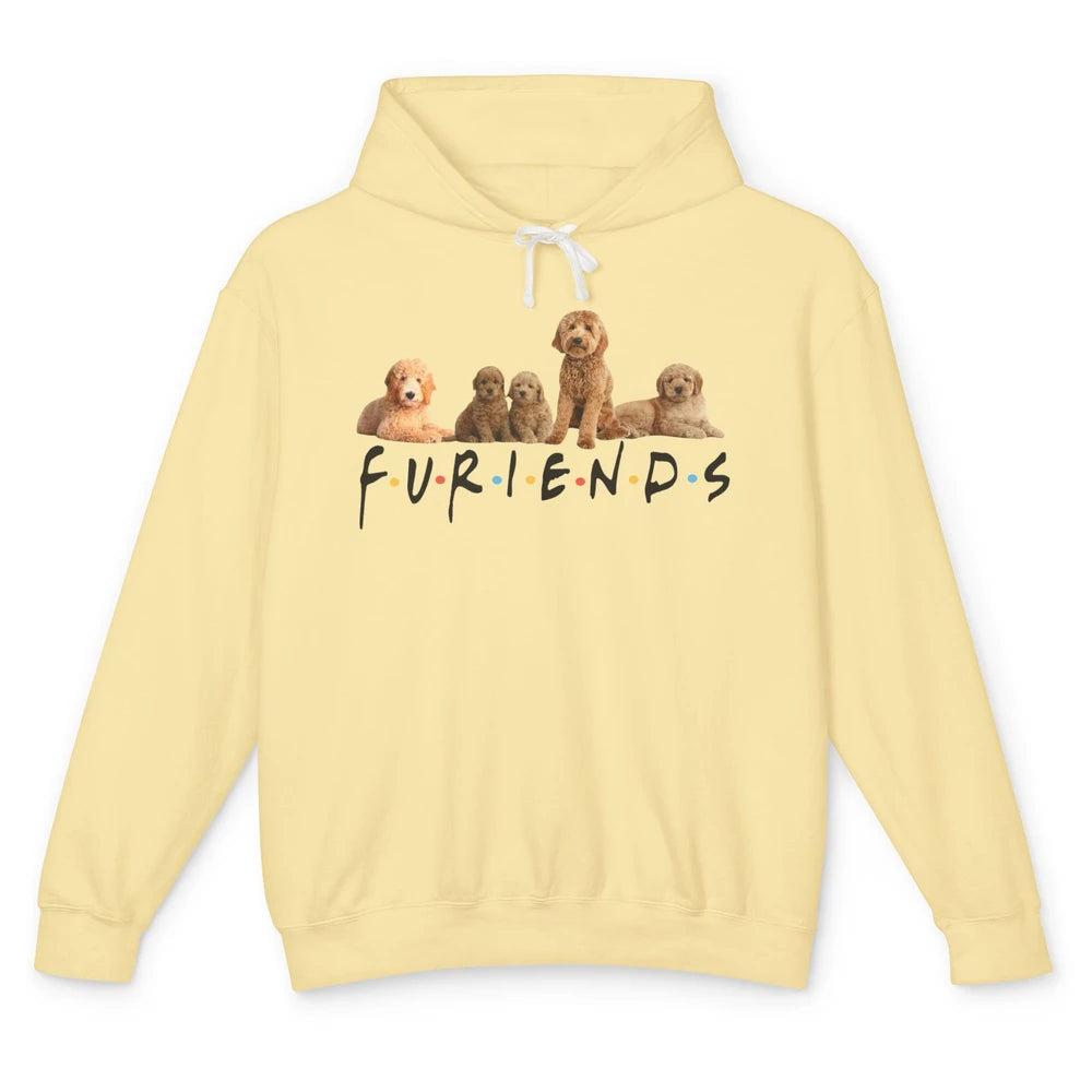 Golden Doodle Furiends Cute Doodle Dog Friends Doodle Lovers Unisex Lightweight Hoodie