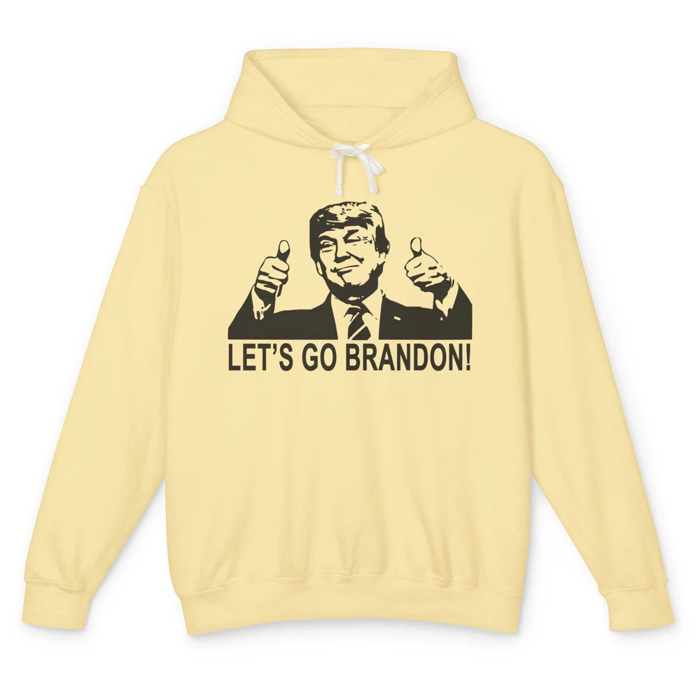 Funny Trump Let's Go Brandon Republican Anti Liberal Gift Unisex Lightweight Hoodie