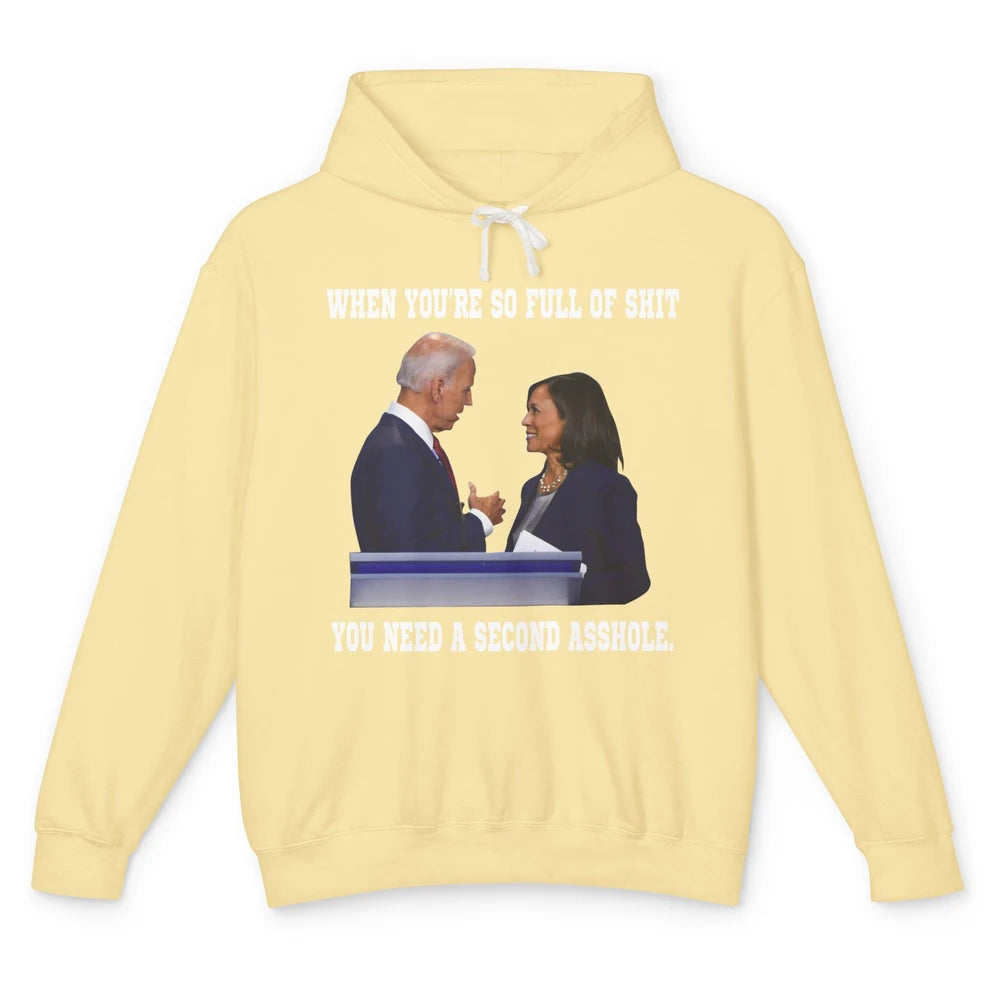 Anti Biden Conservative Funny Joe Haters Funny Politic Unisex Lightweight Hoodie