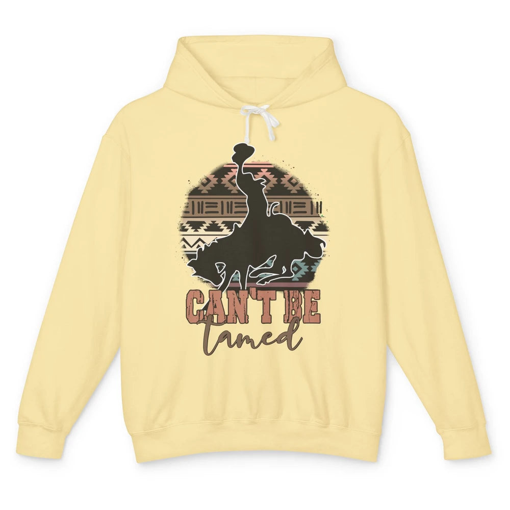 Can’t be Tamed Cowboy Saddle Horseback Western Country Unisex Lightweight Hoodie